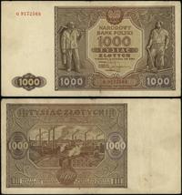 1.000 złotych 15.01.1946, seria G 9172568, Lucow