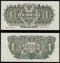 1 złoty 1944, "obowiązkowym", seria CO 483540, p