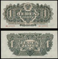1 złoty 1944, "obowiązkowym", seria CO 483584, p