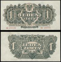 1 złoty 1944, "obowiązkowym", seria CO 483592, p