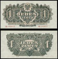 1 złoty 1944, "obowiązkowym", seria CO 483612, p