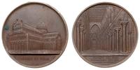 Włochy, Medal autorstwa J. Wiener'a z 1855 r, Aw: Widok z pespektywy 3/4 na katedr..