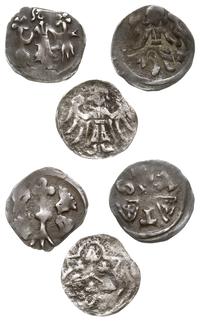 Niemcy, zestaw trzech denarów, XIV w.