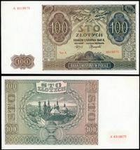 100 złotych 1.08.1941, seria A, seria A, numerac