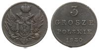 3 grosze 1830/F-H, Warszawa, Bitkin 1038, Iger K