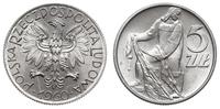 5 złotych 1960, Warszawa, aluminium, wyśmienite,