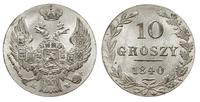 10 groszy 1840/M-W, Warszawa, wyśmienite, Bitkin