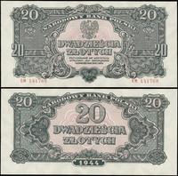 20 złotych 1944, Seria EM, numeracja 141768, wyś