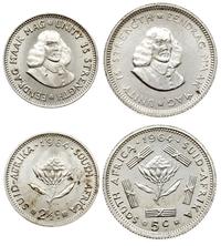 zestaw 1 x 2 1/2 centa, 1 x 5 centów 1964, srebr
