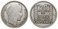 20 franków 1933, Paryż, srebro "680" 19.86 g, Ga