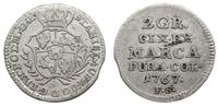 2 grosze srebrne (półzłotek) 1767/F.S., Warszawa