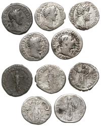 zestaw 5 denarów, 1 x denar Trajan, 1 x denar Ma