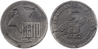 5 fenigów 1943, aluminiomagnez, małe wżery