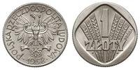 1 złoty 1958, Warszawa, obrócony zaokrąglony kwa