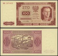 100 złotych 1.07.1948, seria KR, numeracja 18746