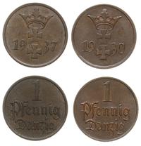 zestaw 2 x 1 fenig, Berlin, 1 fenig 1930, 1937, 