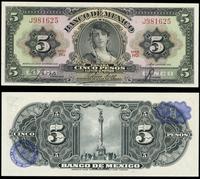 5 pesos 20.08.1958, seria HG, numeracja J981625,