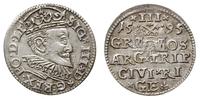 trojak 1595, Ryga, Iger R.95.1.b, Kruggel-Riga 1