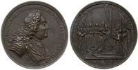 Kopia medalu koronacyjnego Augusta III, Aw: Popi