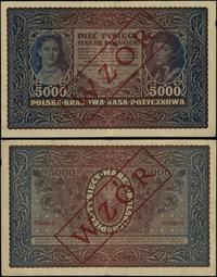 5.000 marek polskich 7.02.1920, obustronny czerw