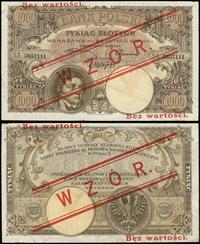 1.000 złotych 28.02.1919, po obu stronach ukośny