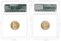 5 rubli 1902, Petersburg, moneta w pudełku ICG z