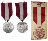 medal ZA DŁUGOLETNIĄ SŁUŻBĘ XX (lat), medal w or