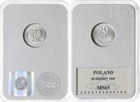 20 groszy 1957, Warszawa, aluminium, moneta w pu