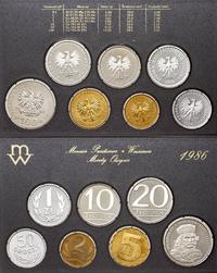 zestaw rocznikowy monet: 50 groszy, 1, 2, 5, 10,