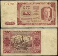 100 złotych 1.07.1948, perforacja "WZÓR", seria 