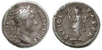 denar 134-138, Rzym, Aw: Popiersie w prawo i nap
