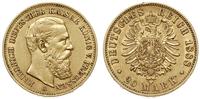 20 marek 1888/A, Berlin, złoto 7.95 g, minimalne