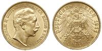 20 marek 1911/A, Berlin, złoto 7.97 g, piękne, J