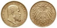 10 marek 1898/F, Stuttgart, złoto 3.97 g, Jaeger