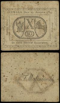 10 groszy miedziane 13.08.1794, poplamione, Luco