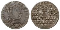 trojak 1586, Ryga, patyna, Iger R.86.1.b (R), Ge