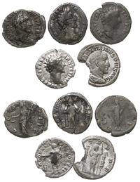 zestaw 5 denarów, 1x Antoninus Pius (138-161 r.)