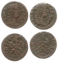 2 x szeląg koronny (boratynka) 1663 i 1664, Ujaz