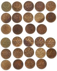 kompletny zestaw monet dwugroszowych 1923-1939, 