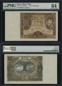 100 złotych 9.11.1934, seria CH, numeracja 67626