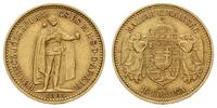 10 koron 1904 KB, Kremnica, złoto 3.23 g, Fr. 25