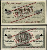 500.000 marek polskich 30.08.1923, ukośny czerwo