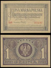 1 marka polska 17.05.1919, seria IAB, numeracja 