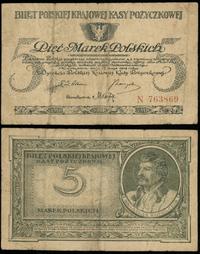 5 marek polskich 17.05.1919, seria N, numeracja 