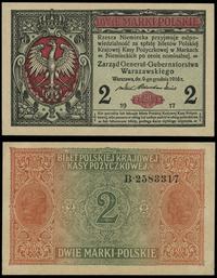 2 marki polskie 09.12.1916, seria B, numeracja 2