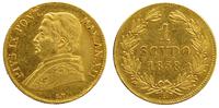 1 scudo 1858, Rzym, złoto, 1,73 g