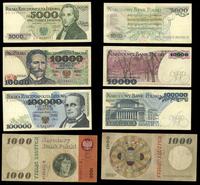 zestaw 4 banknotów, 1.000 złotych 29.10.1965, se