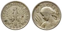 Polska, 1 złoty, 1925 - kropka po dacie