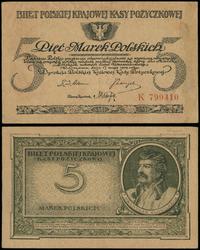 5 marek polskich 17.05.1919, seria K 799410, zgi