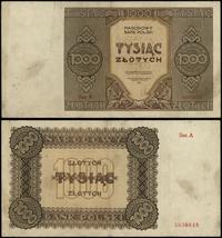 1.000 złotych 1945, seria A 5830649, złamania, m